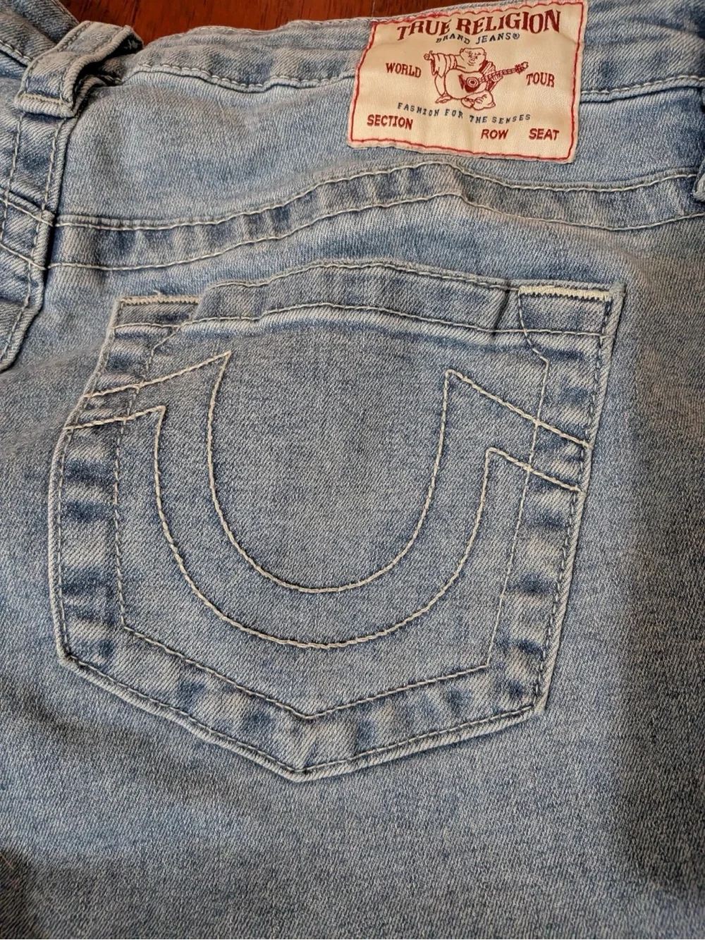 True Religion Halle Mid Rise Light Blue Skinny Jeans